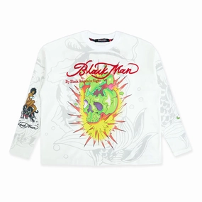 Black Angels In Flight Where Is Africa Tattoo Thermal 'White' BioBased Fibers