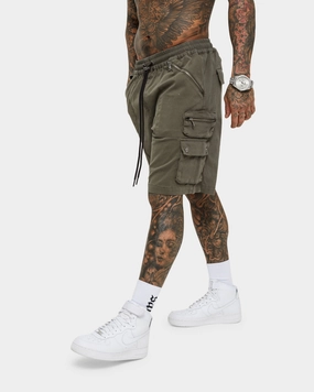 Lightweight Design Saint Morta Desolation Cargo Shorts Army Green