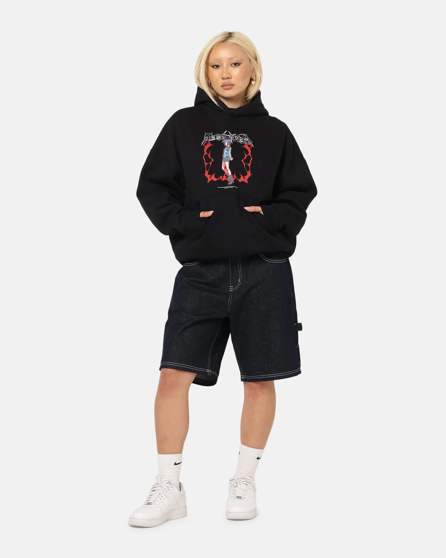 Daily Wear 73 Studio X Tokyo Ghoul Rabbit Premium Hoodie Black
