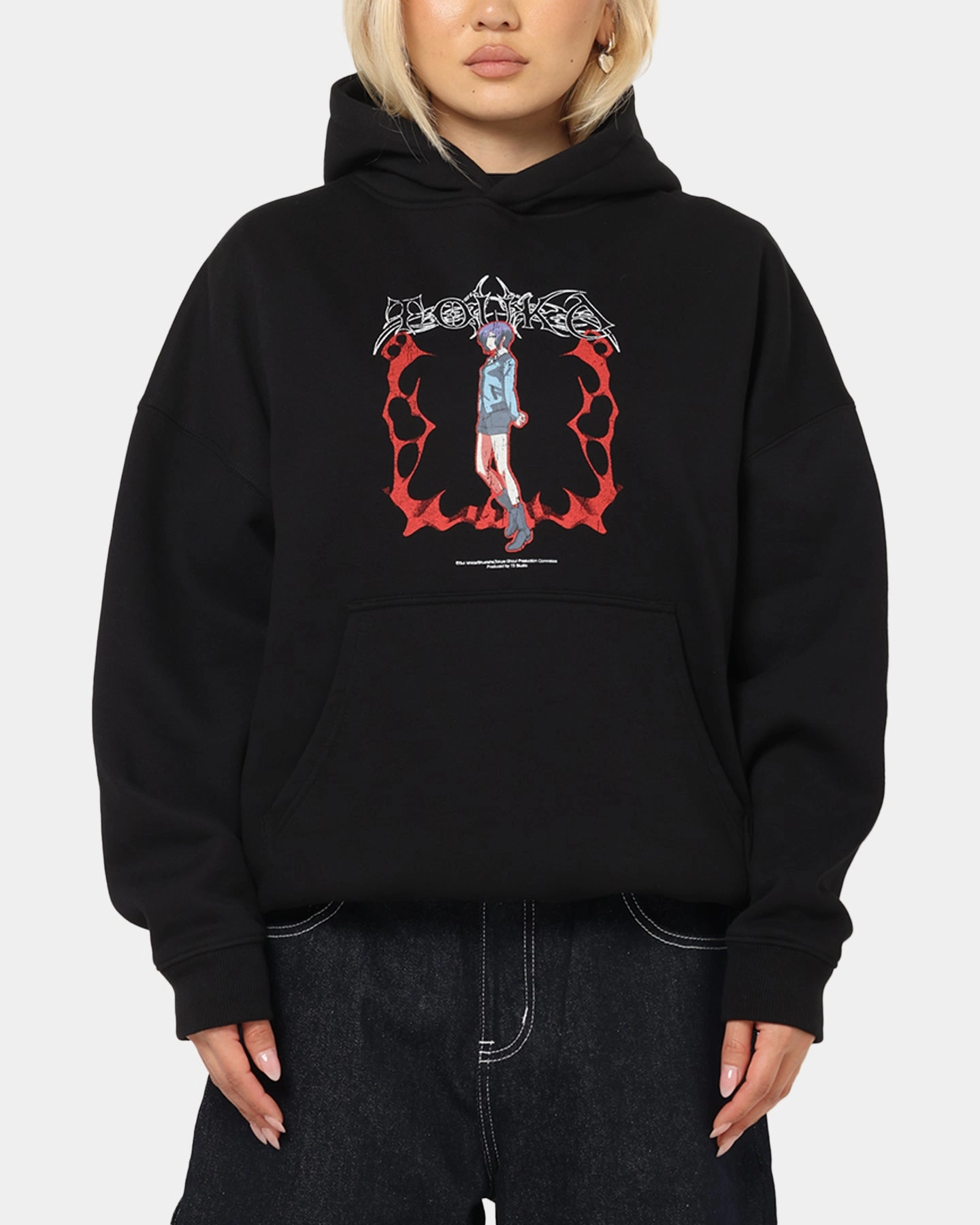 Trendy Performance Optimized Fit 73 Studio X Tokyo Ghoul Rabbit Premium Hoodie Black
