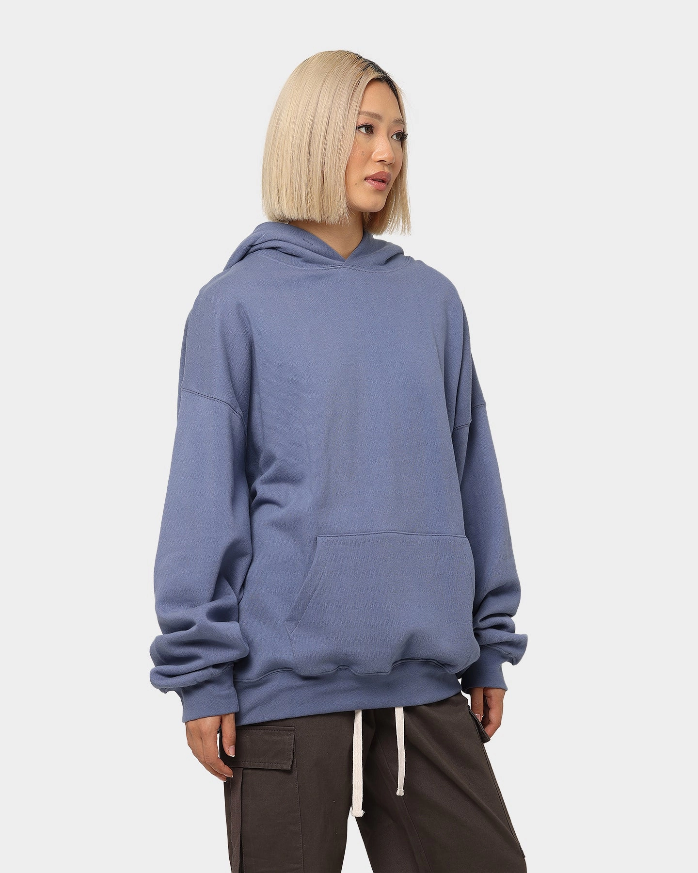 Layer Look Raglan sleeves MNML Every Day Hoodie Country Purple
