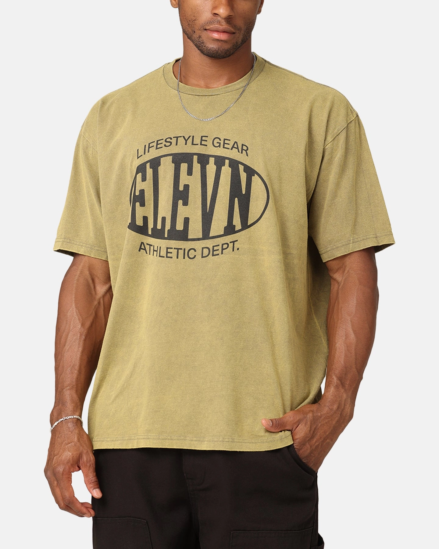 Elevn Clothing Co Dept. T-Shirt Khaki Fit for Any Season