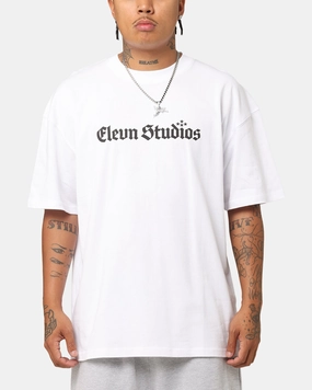 Elevn Clothing Co Triple Star T-Shirt White Top Rated