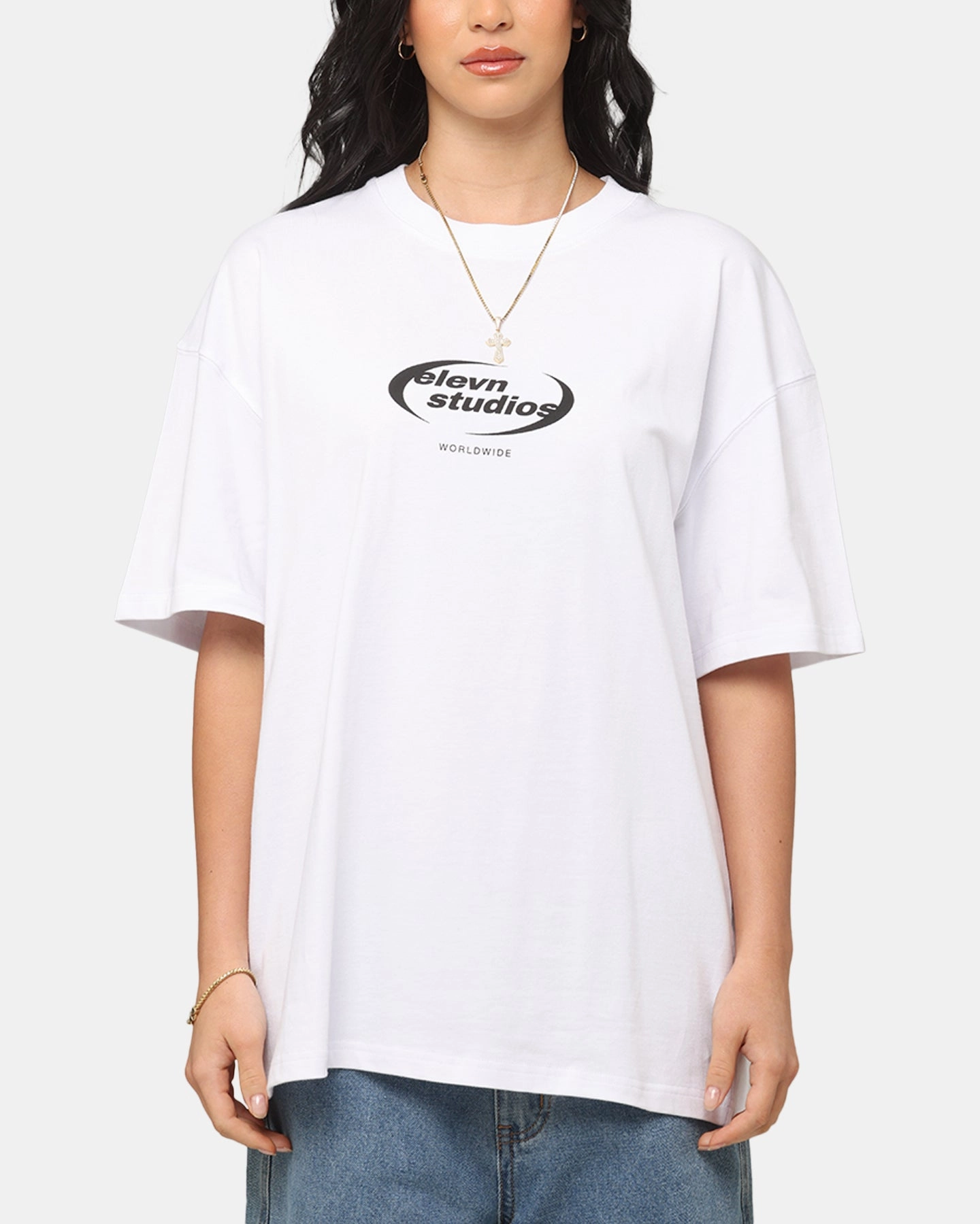 Elevn Clothing Co Worldwide Studios T-Shirt White Quick Dry Fabric Best Seller