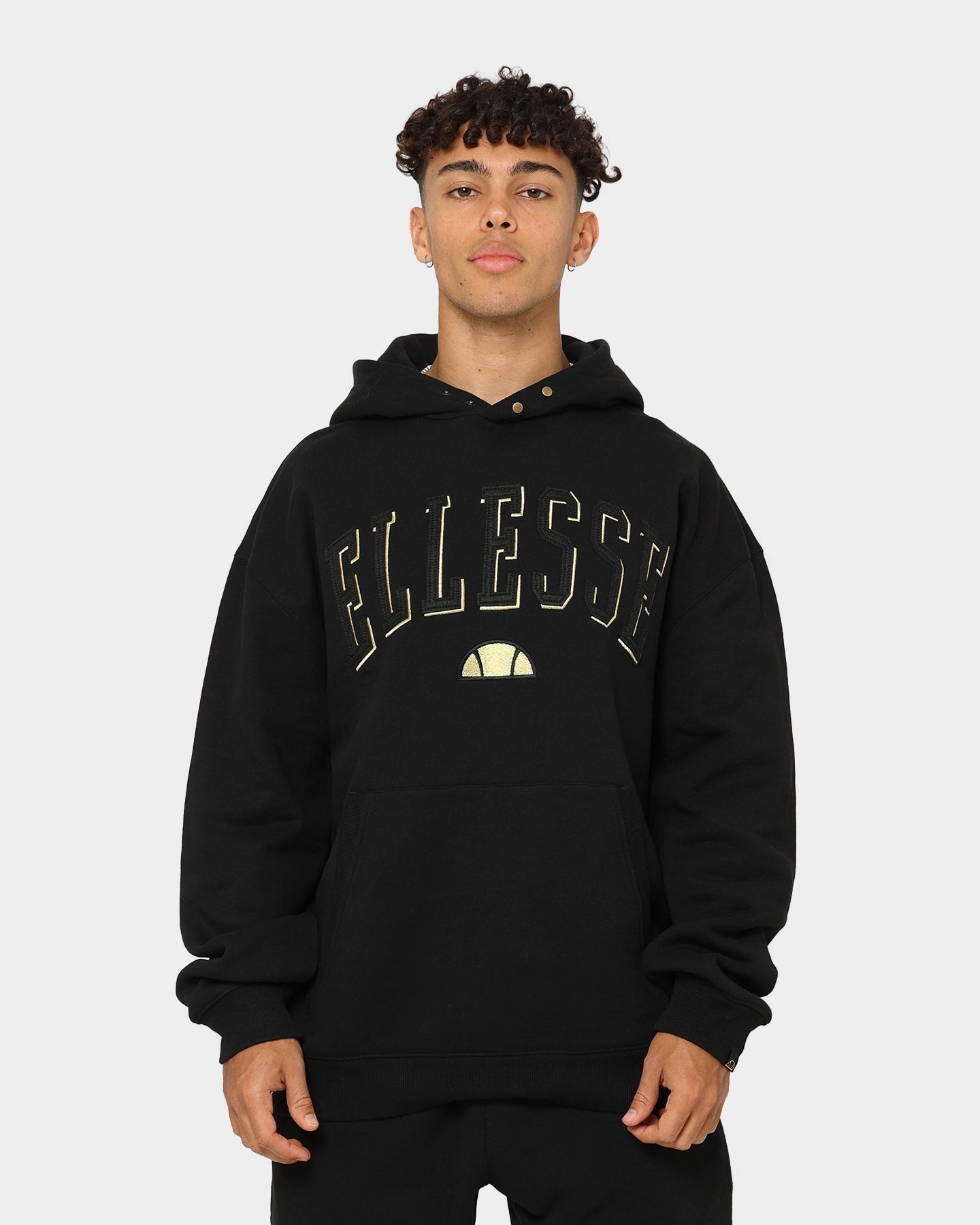 Ellesse Duke Hoodie Black/Gold Stretch Enhanced Mobility