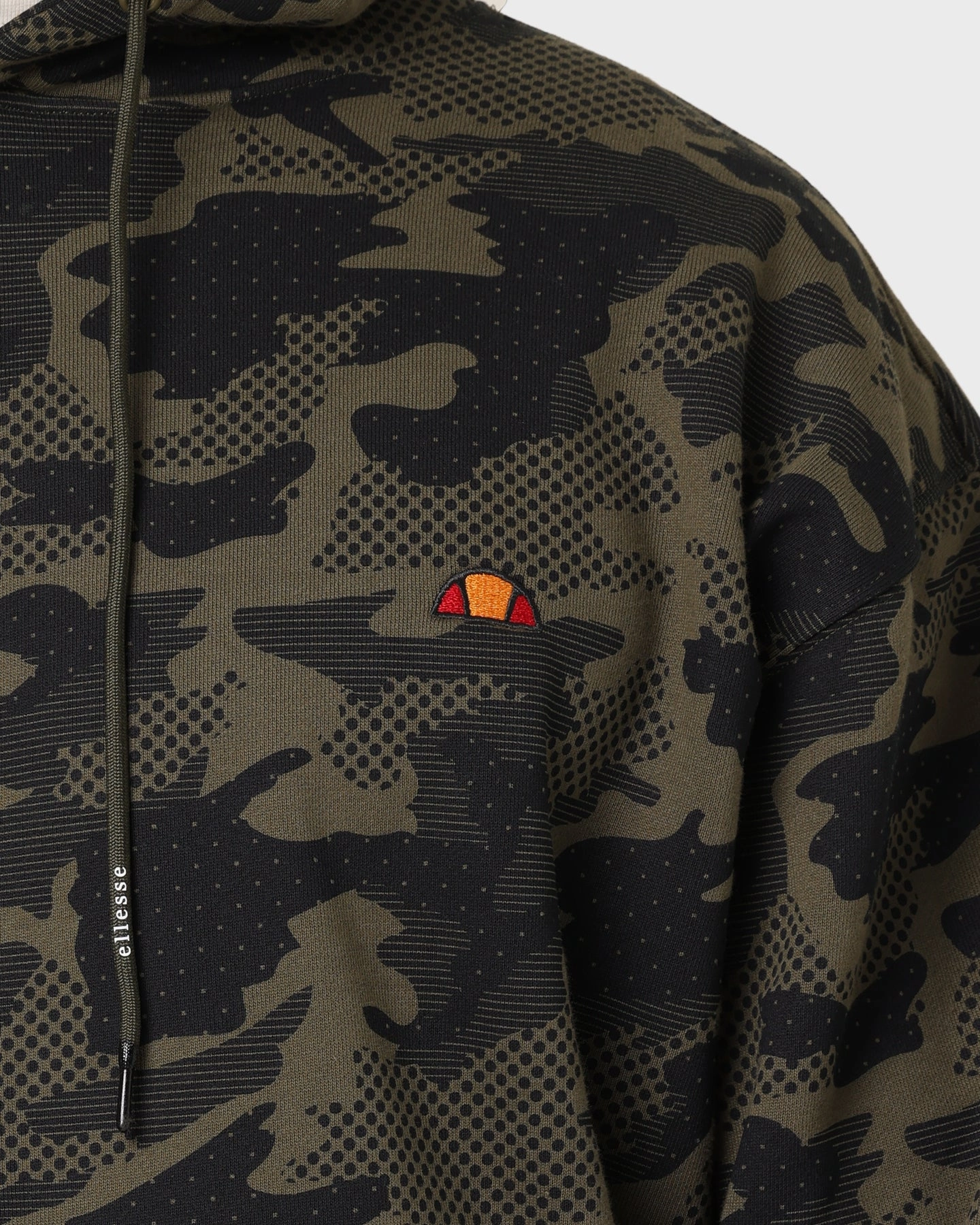 Ellesse Hoodamo Overhead Hoodie Camo Adjustable Wear Compression Friendly Fit