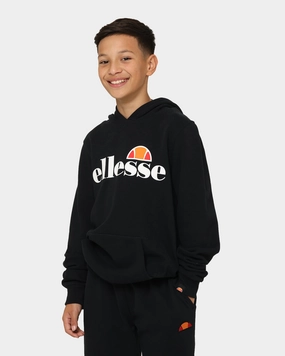 SlitPockets Ellesse Kids' Jero Overhead Junior Hoodie Black