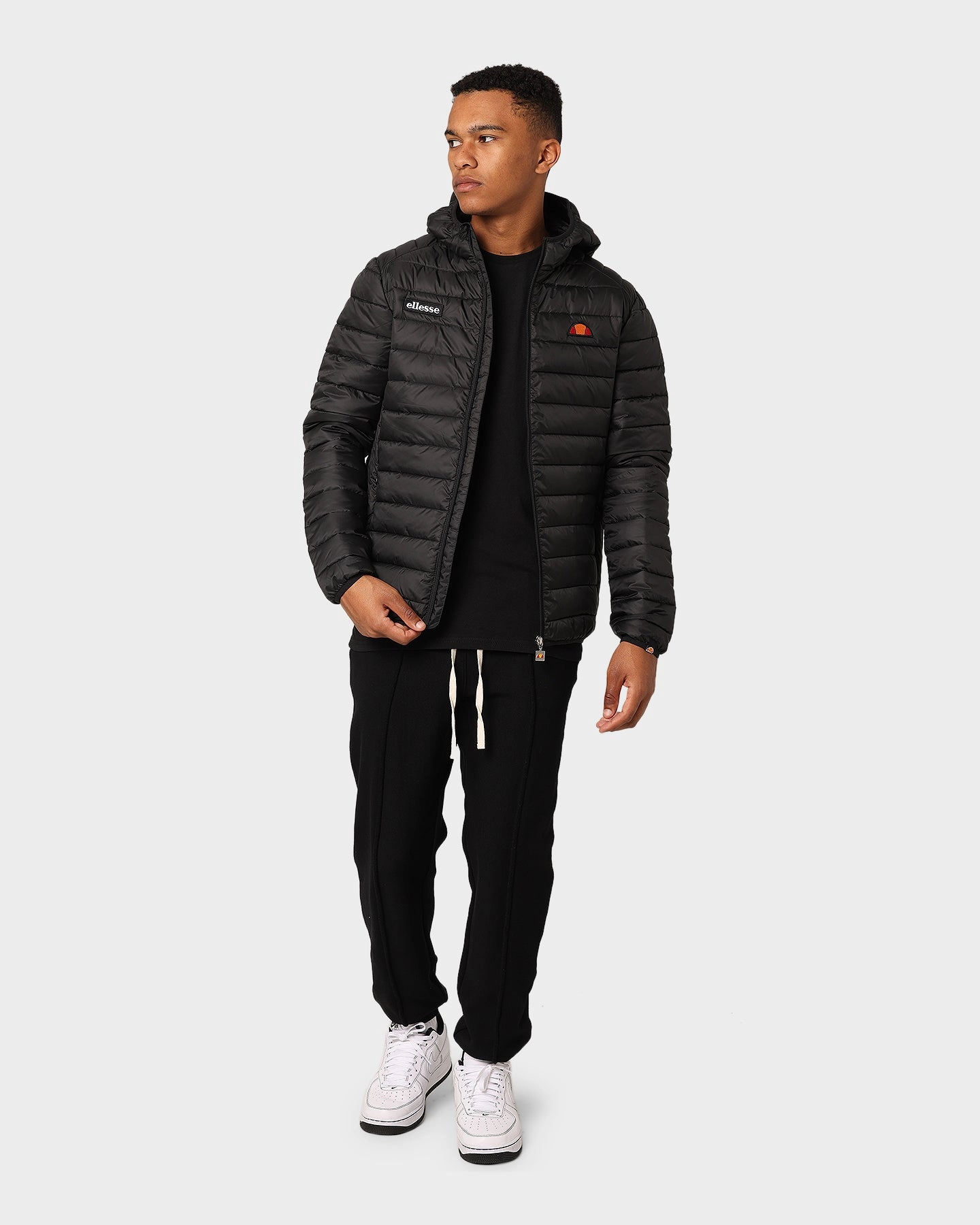 Ellesse Lombardy Padded Puffer Jacket Black Simple Layer