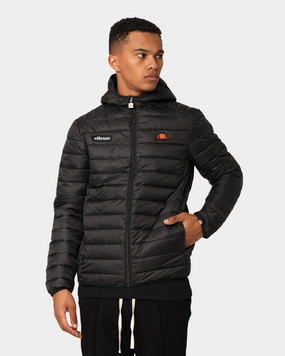 Wind Lock Ellesse Lombardy Padded Puffer Jacket Black