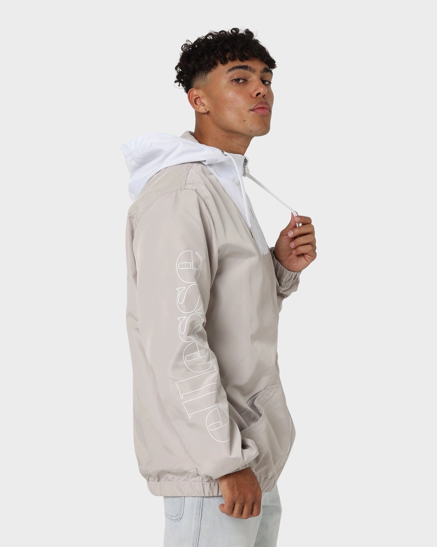 Light Reflective Ellesse Marine Jacket Light Grey