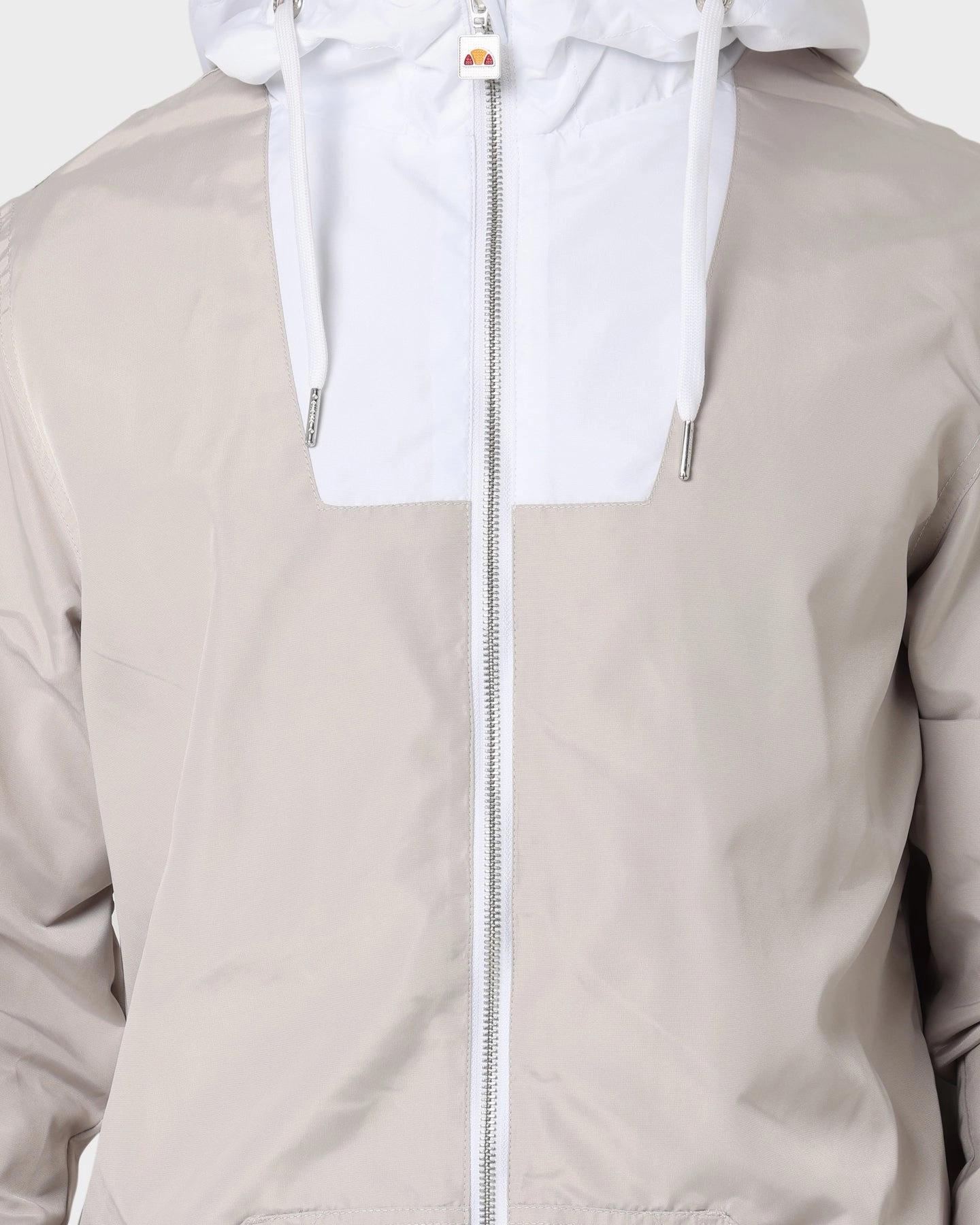 Fashion Finish Airtight Storage Compartment Ellesse Marine Jacket Light Grey