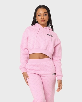Chill Proof Ellesse Women's Marinell Crop Hoodie Light Pink