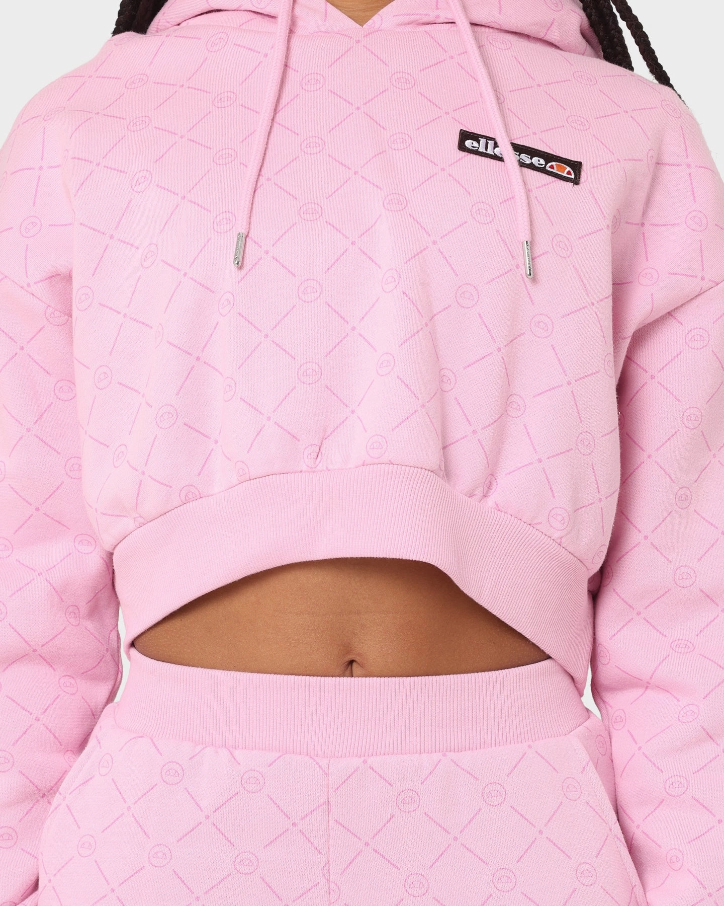 WaterResistantCoating Desire Ellesse Women's Marinell Crop Hoodie Light Pink