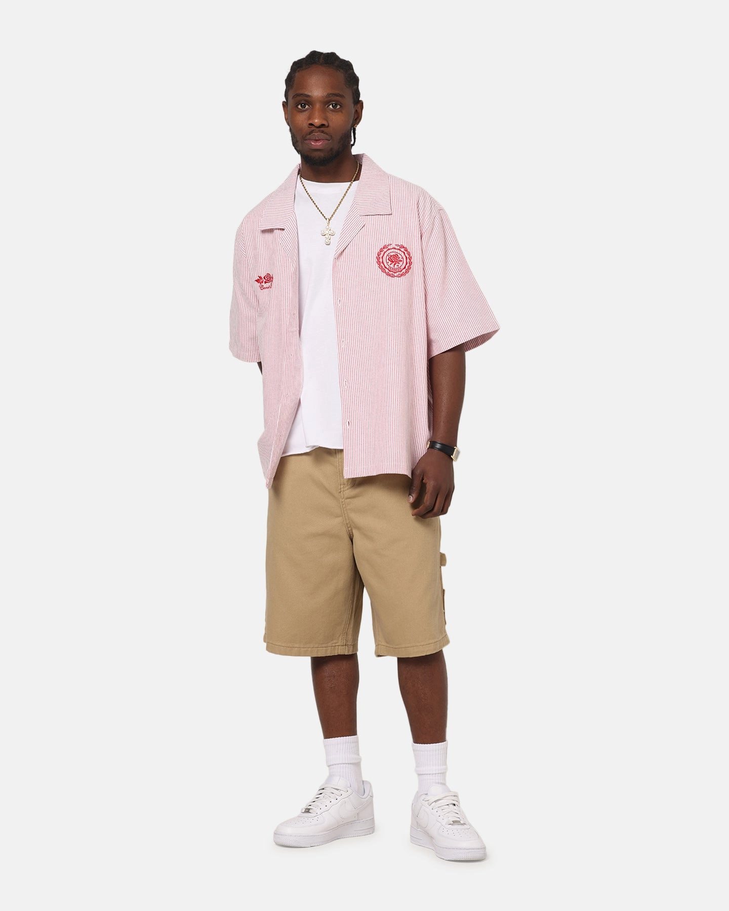 Carre Carpenter Jorts Stone Smooth Texture