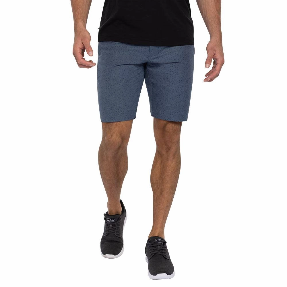 Unique Pattern skiing outfit TravisMathew No Map Needed Golf Shorts Heather Dress Blues - SS23 Men