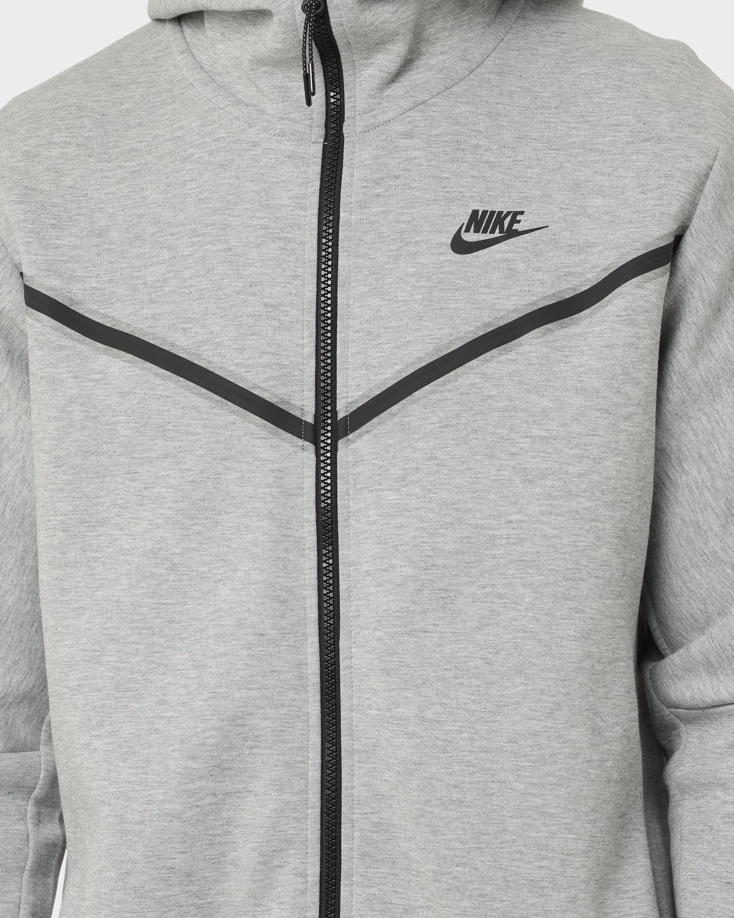 Flexible Elbow Panels Tear Resistant Panels Nike Nike Sportswear Tech Fleece Full Zip Hoodie Grey Heather/Black