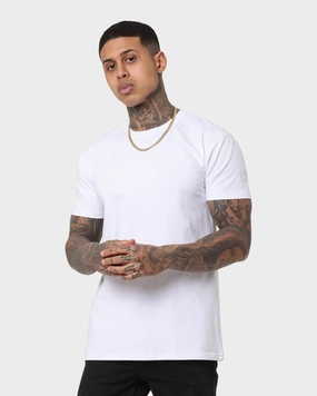 Standard Body Fit Hygroscopic Fiber Emperor Apparel Essential Hustle T-Shirt White