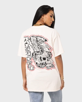 Rats Get Fat Serpent Vintage T-Shirt Off White Everyday Style Comfy Vibes