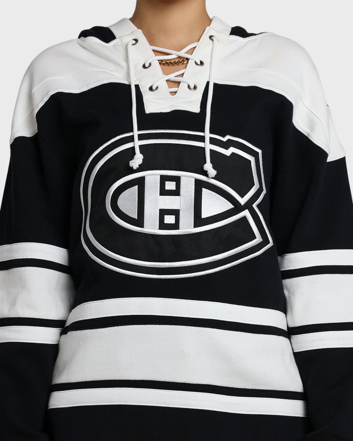 47 Brand Montreal Canadiens Superior Lacer Hoodie Jet Black cold UV Protective Layer