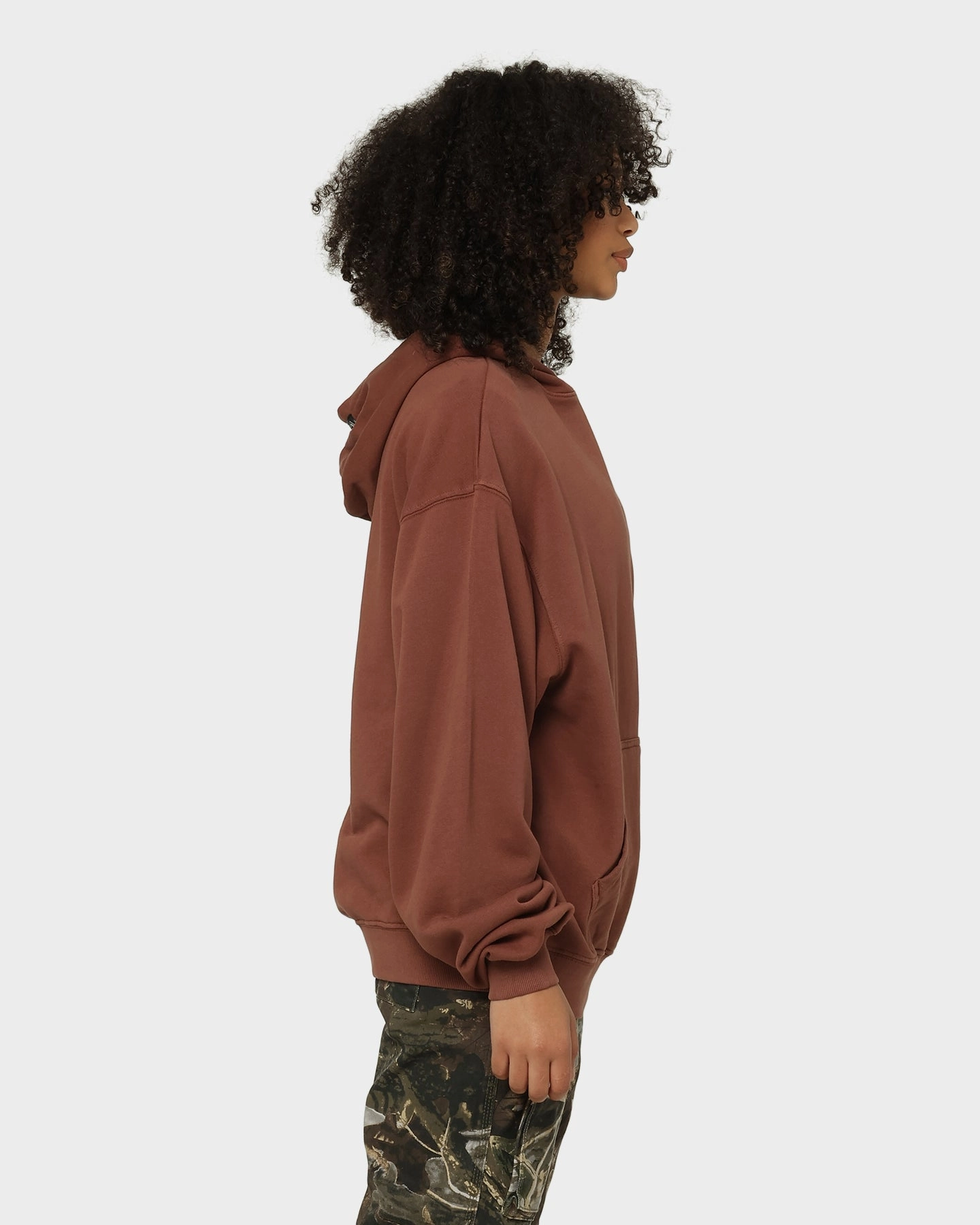 Zippered Closure EN ES Origins Hoodie Washed Brown