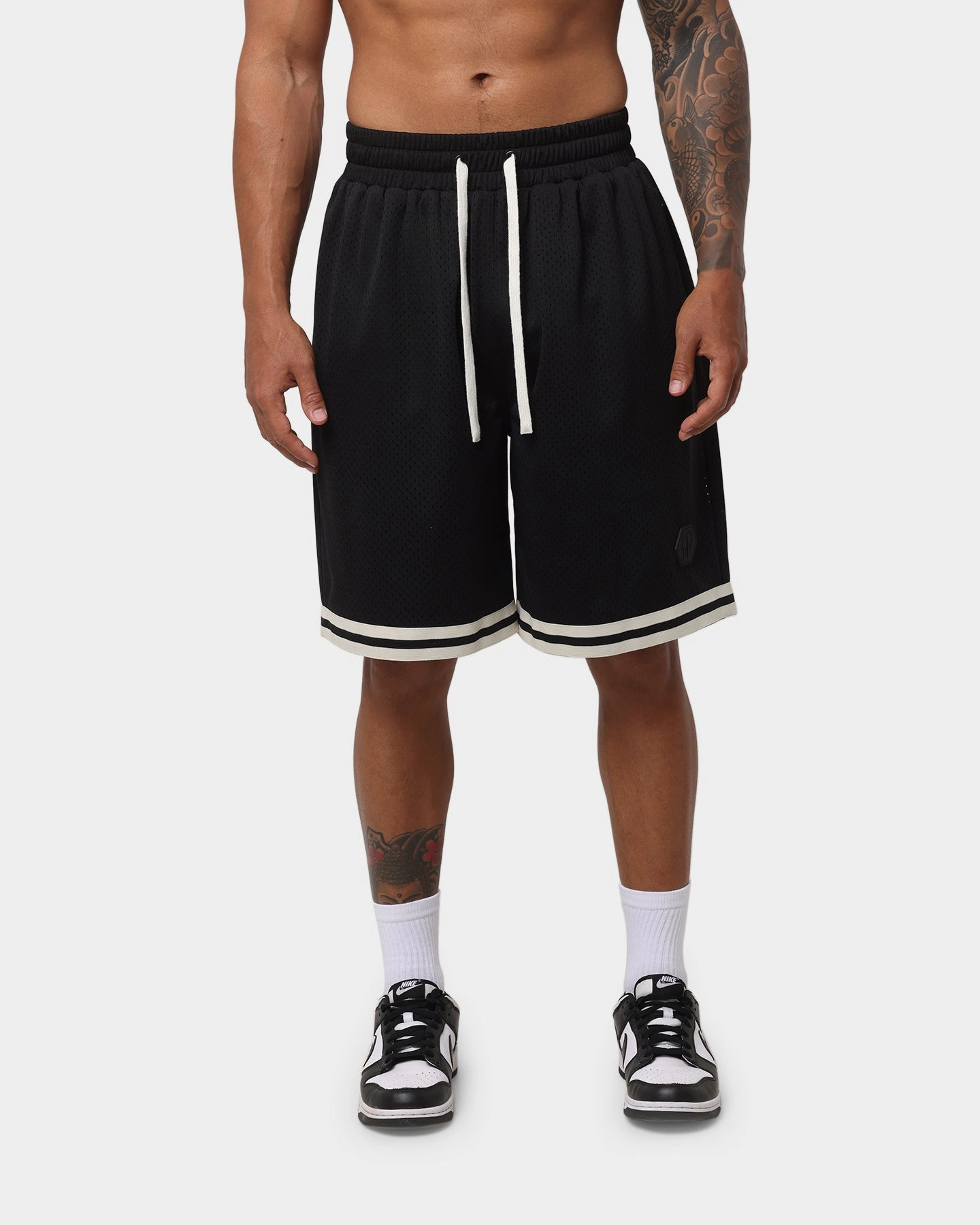 media industry EN ES Team Basketball Shorts Black