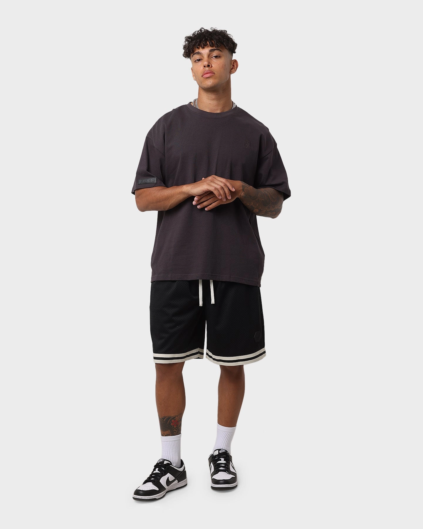 Chafe Resistant Lining EN ES Team Basketball Shorts Black
