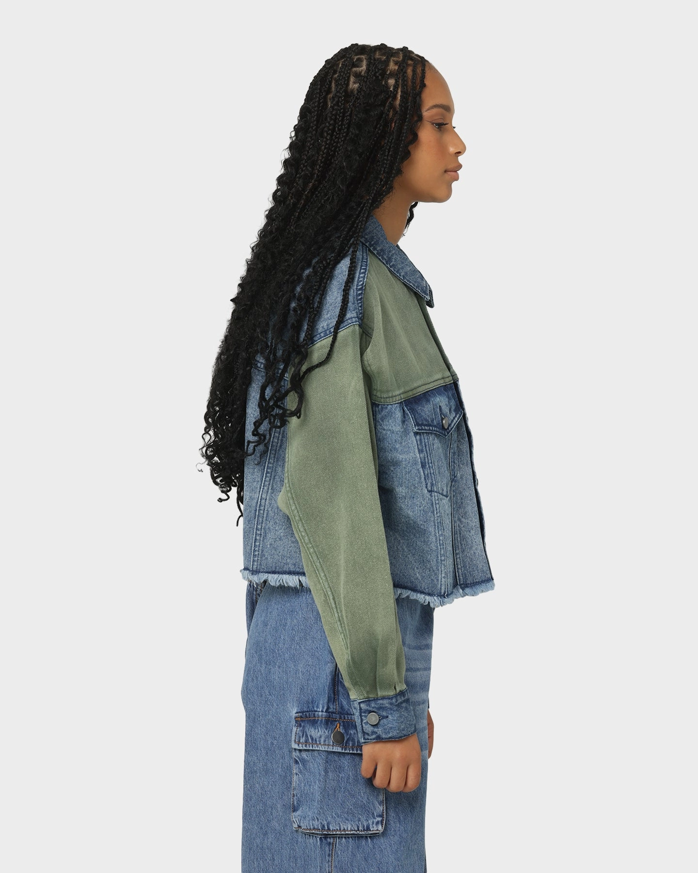EN ES Women's Mindset Cropped Jacket Khaki young people
