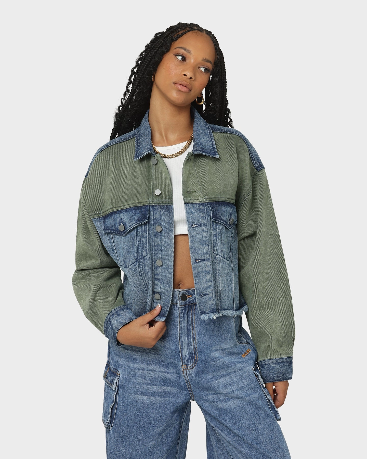 windproof Universal Backpack Compatibility EN ES Women's Mindset Cropped Jacket Khaki