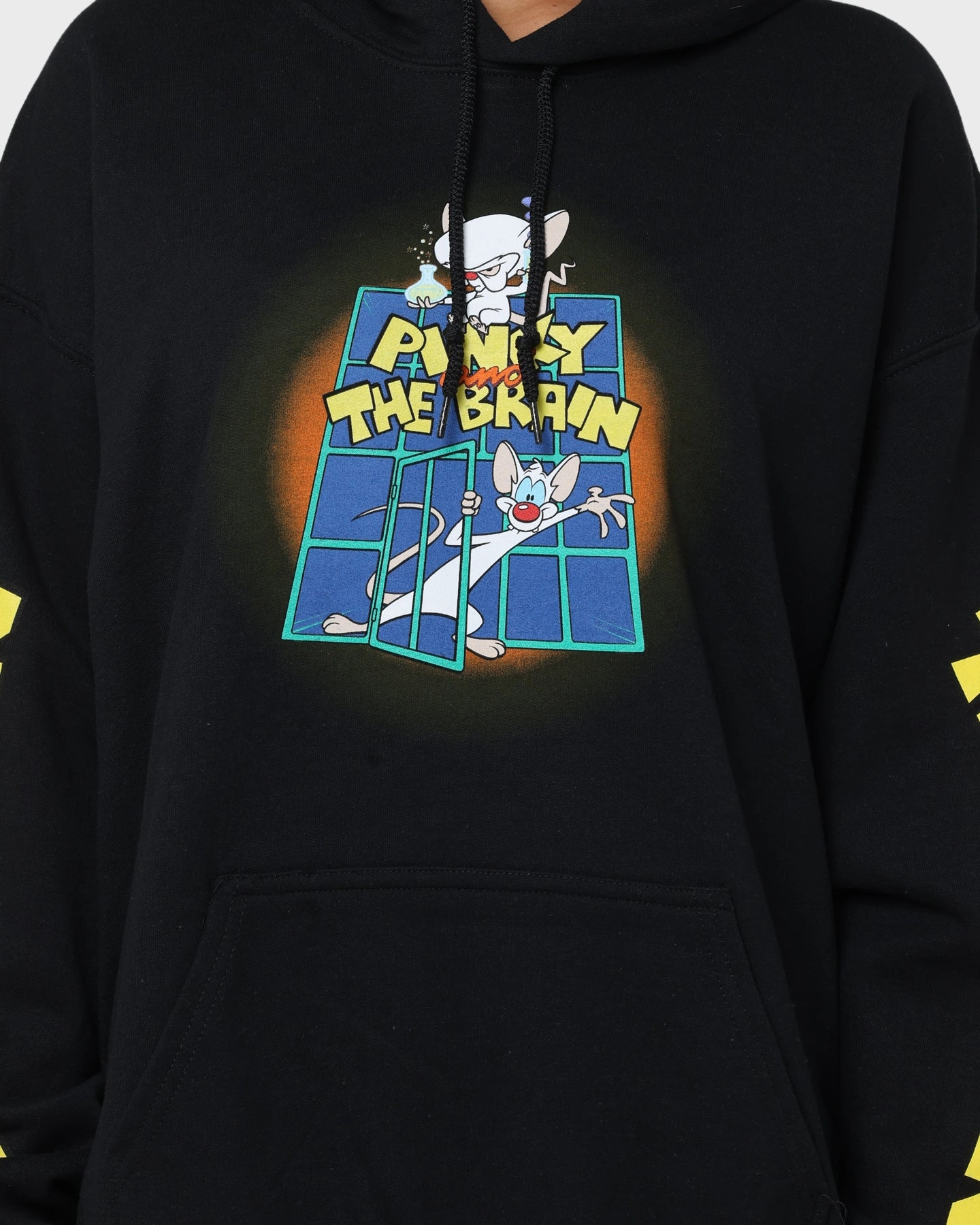 cruise trip Waterproof Fabric American Thrift X Pinky And The Brain Pinky And The Brain Vintage Hoodie Black Wash