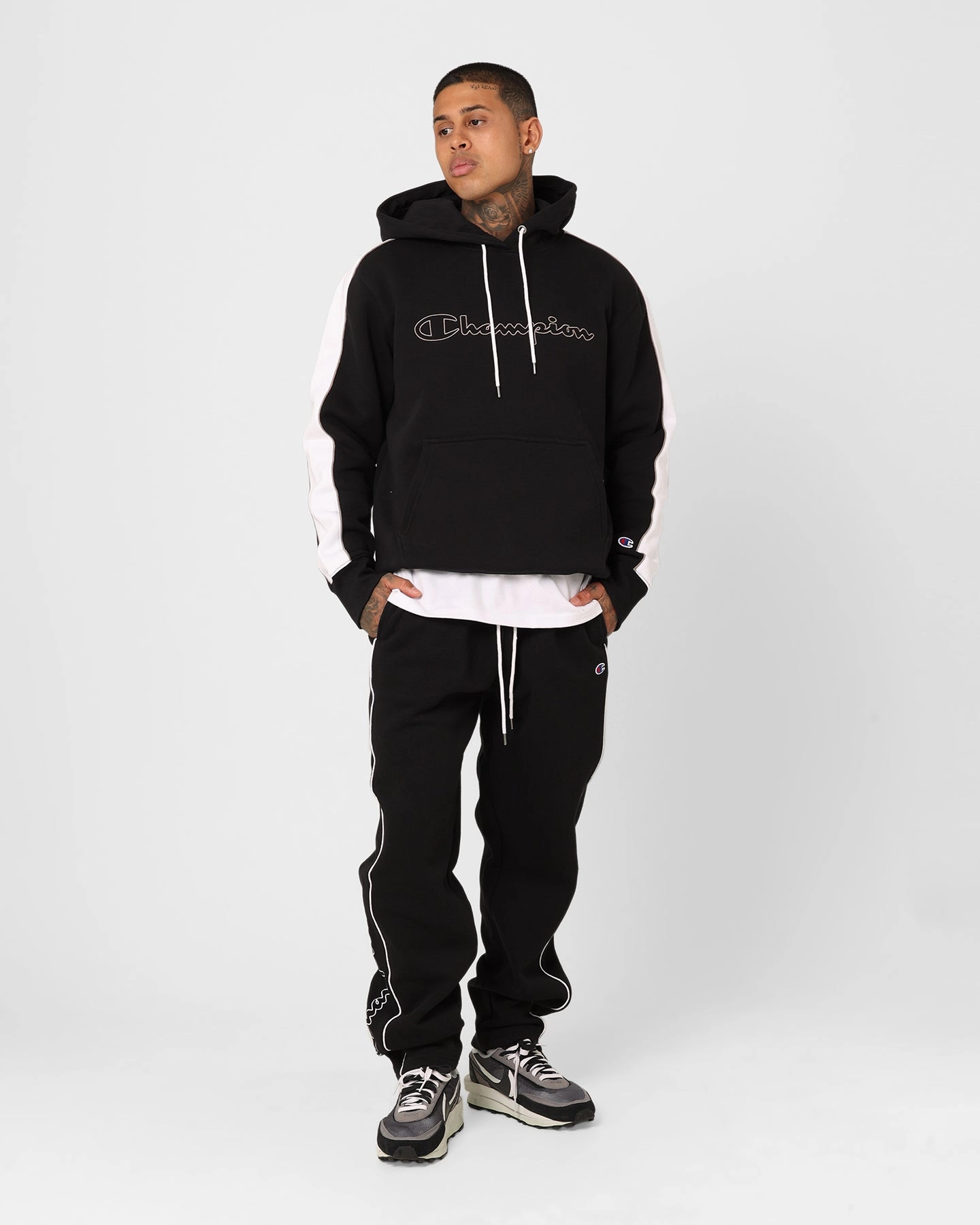Champion Rochester City Hoodie Black/Grey self - treat