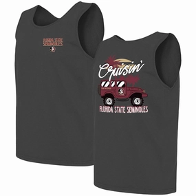 Lightweight Comfort Comfort - prioritized Image One Comfort Colors Florida State Seminoles Cruisin' Design Tank Top - Pepper