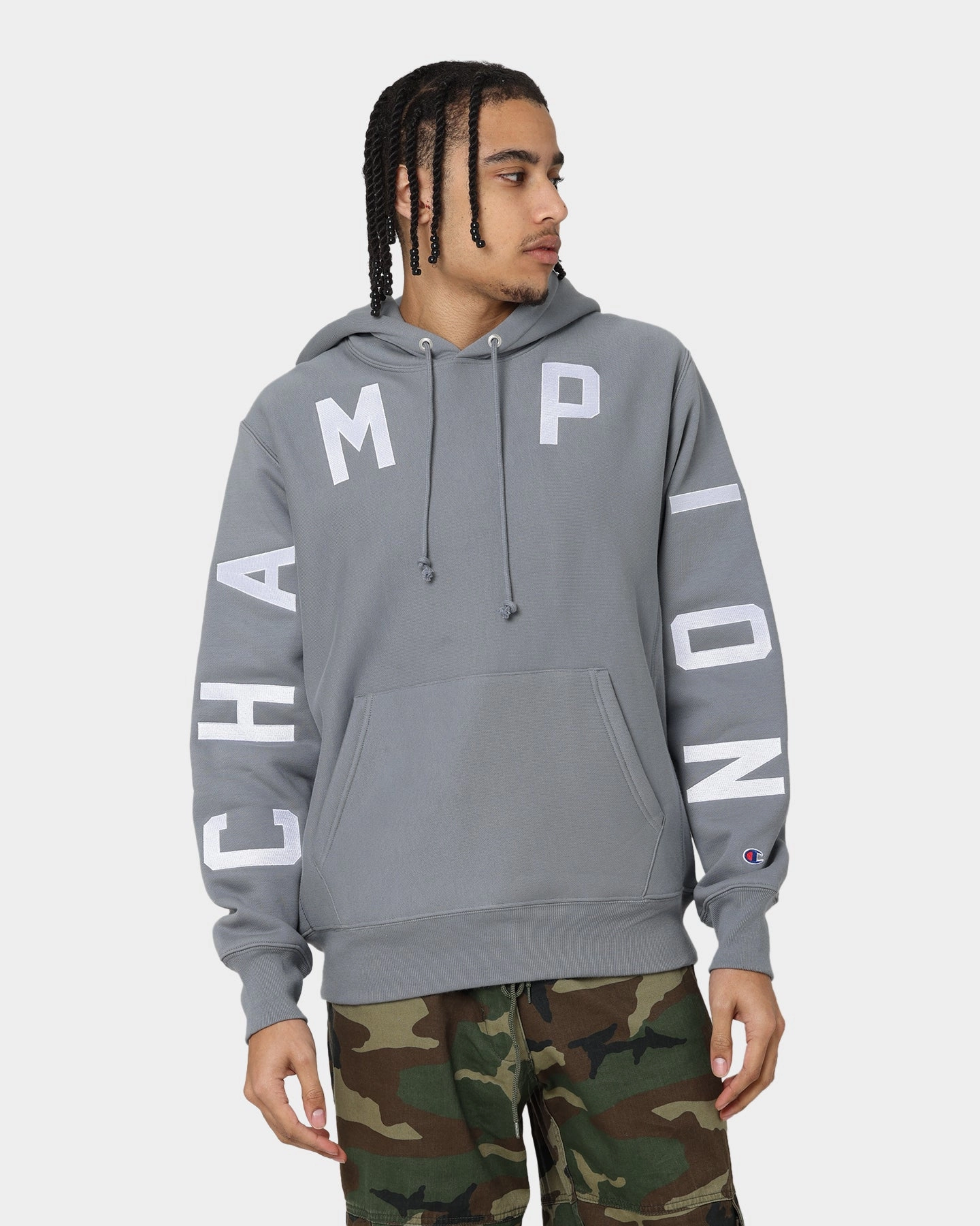 Chance Impact Champion Reverse Weave Arch Logo Hoodie Calico Grey