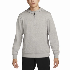 Adaptable Nike Dri-FIT Hoodie Golf Pullover Dust/White/Brushed Silver - FW23 Men