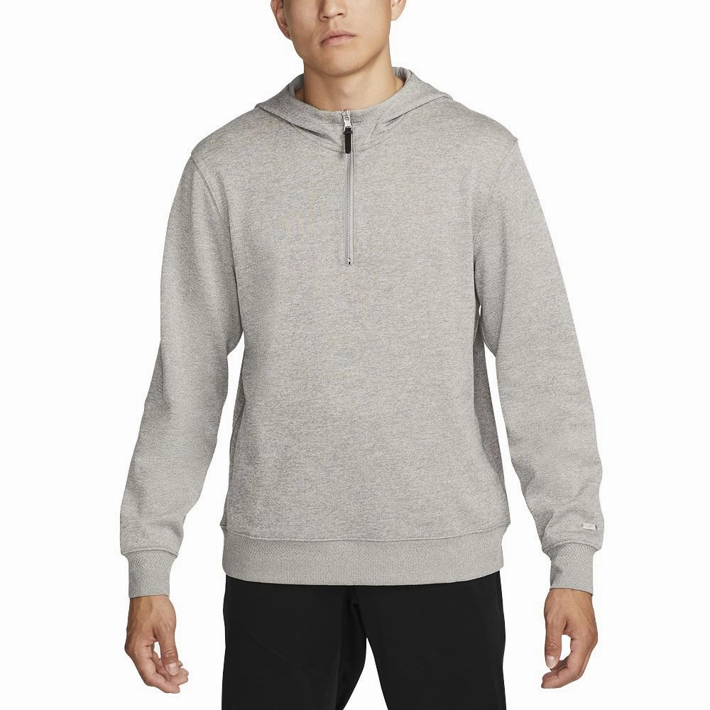 Adaptable Nike Dri-FIT Hoodie Golf Pullover Dust/White/Brushed Silver - FW23 Men