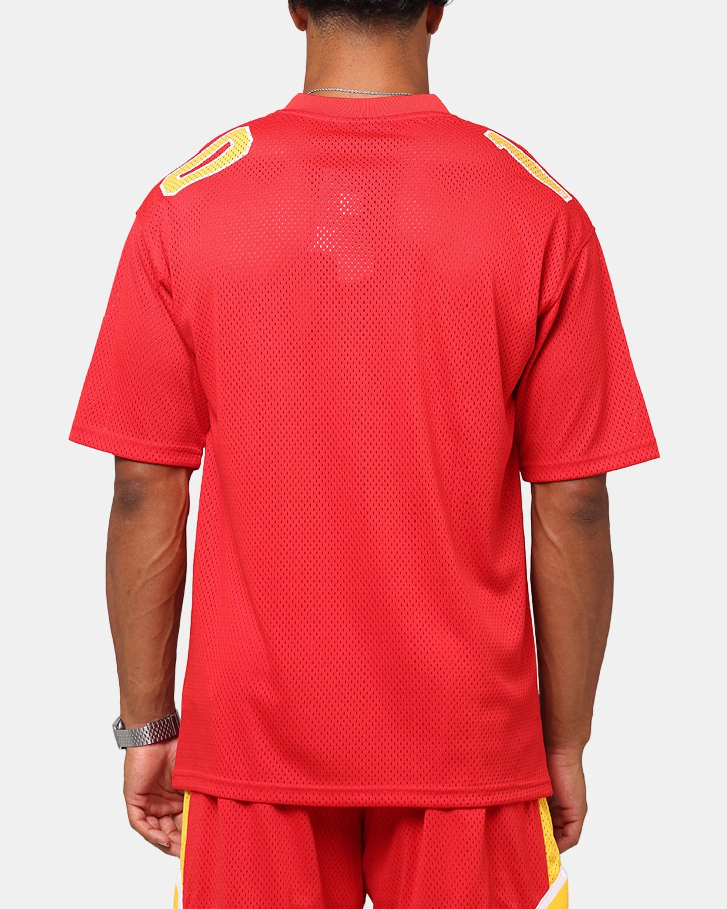 Fit For Action Athletic Fit New Era Kansas City Chiefs NFL Mesh Graphic Jersey Front Door Red