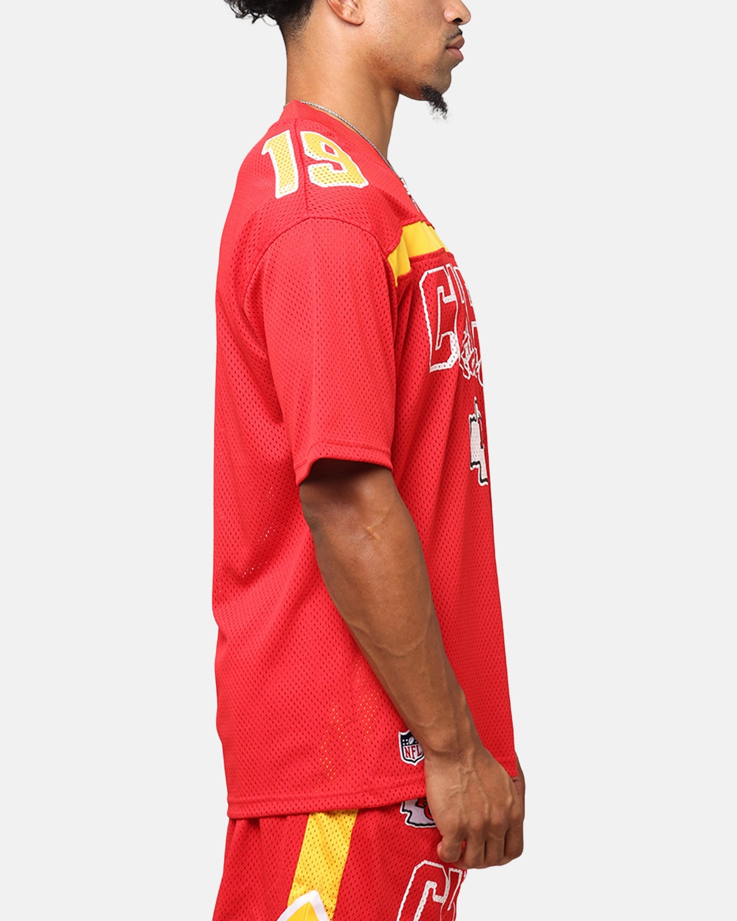 New Era Kansas City Chiefs NFL Mesh Graphic Jersey Front Door Red Strategic Perforation Design