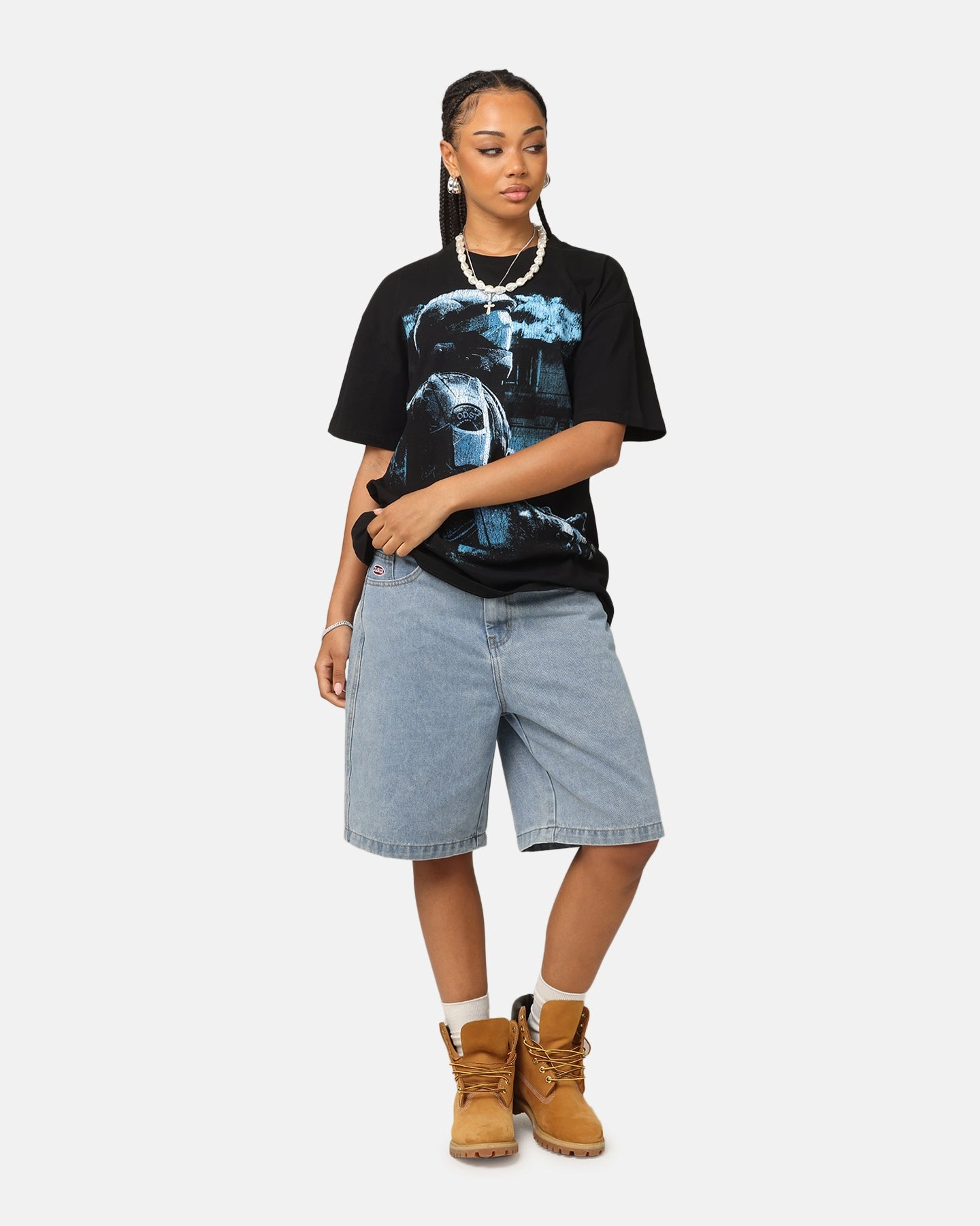 Self Fabric Tape Goat Crew X Halo Halo ODST Vintage T-Shirt Black