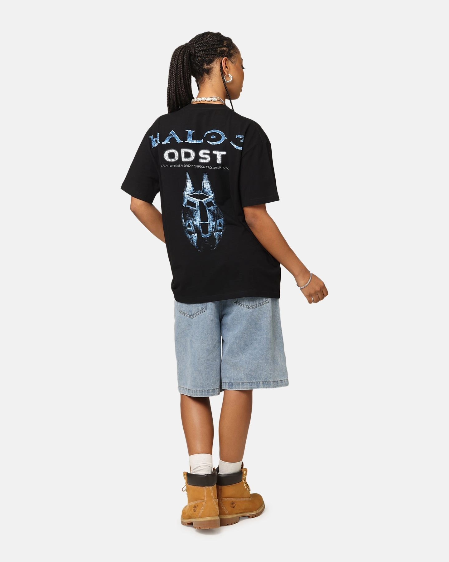 Goat Crew X Halo Halo ODST Vintage T-Shirt Black Daily Outfit Style Soft and durable