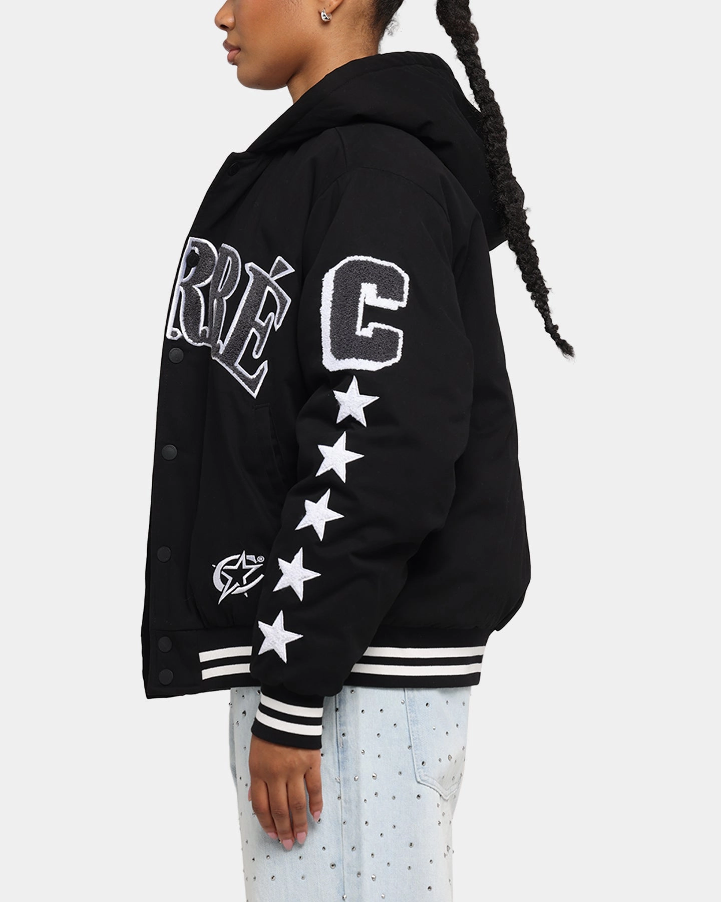 heirloom Carre C-Star Varsity Jacket Black