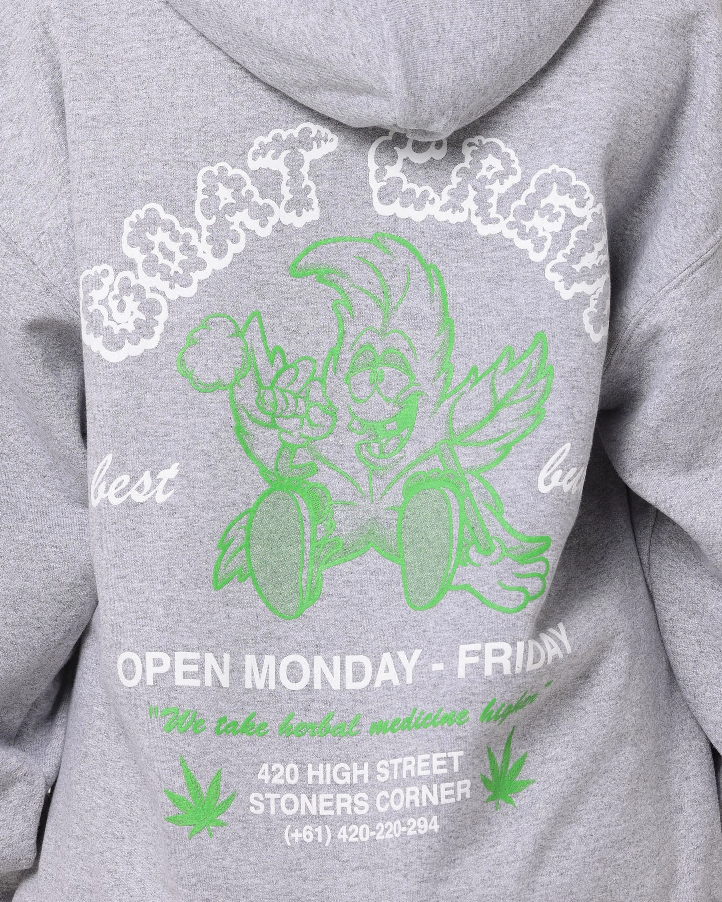 Goat Crew Best Buds Hoodie Grey Desire Sleek Jacket