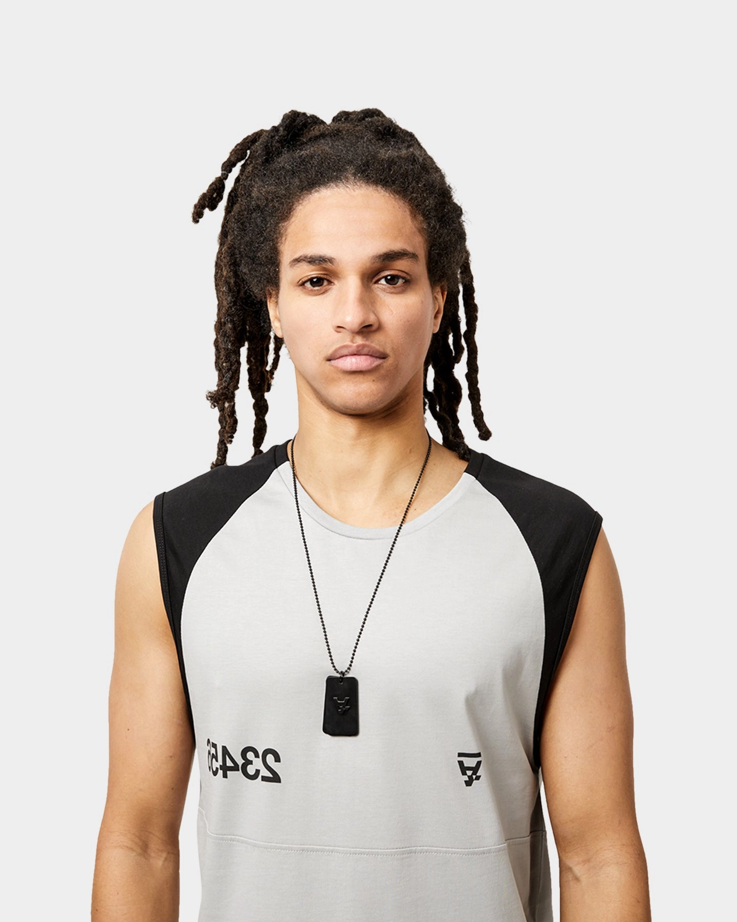 The Anti Order Unknown Singlet Ice Grey/Black Trendy Wearable Simple Fashion