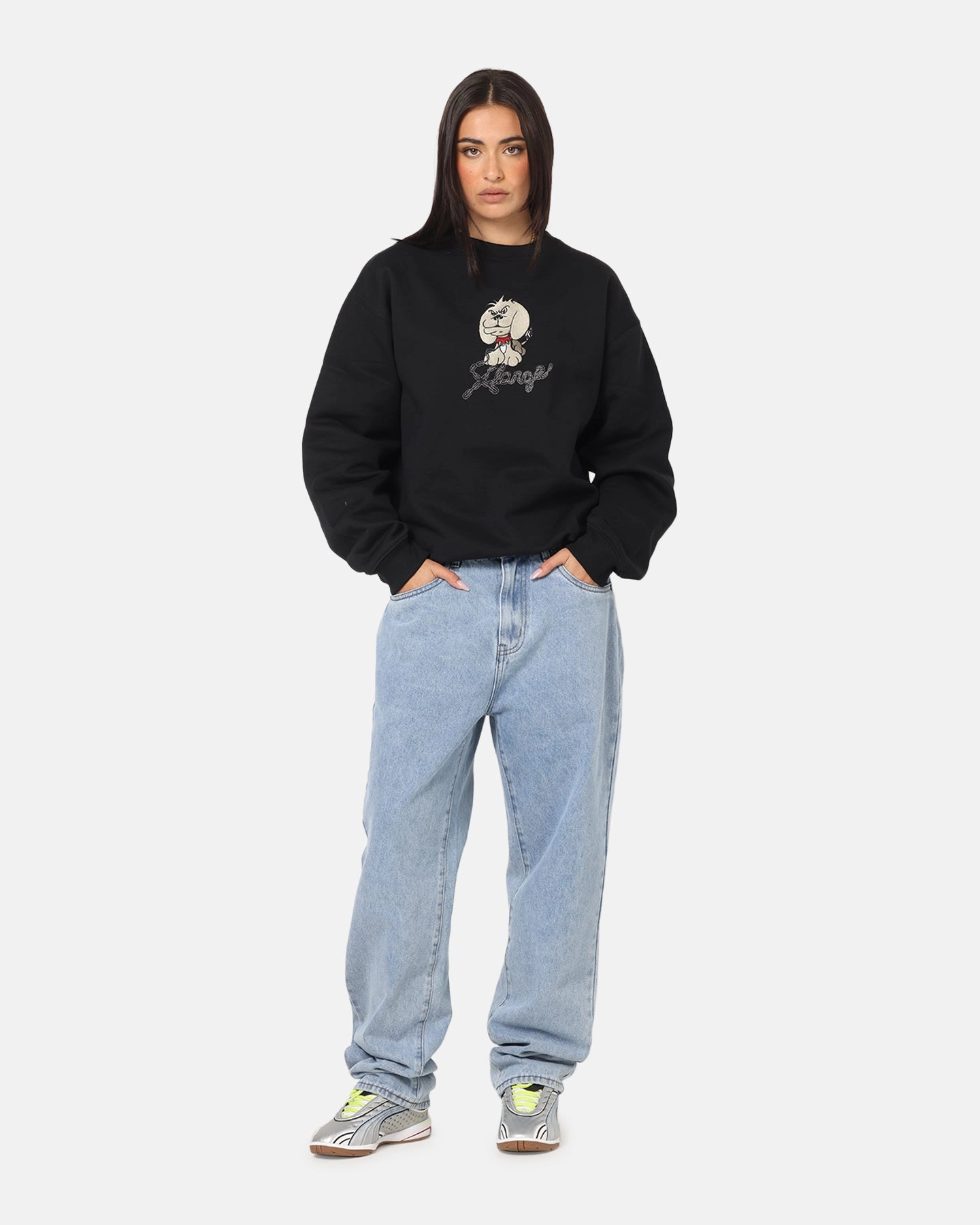 Clean Finish Trend Setter Chill Outfit Student Outfit S Double Denim Standard Jeans Super Light