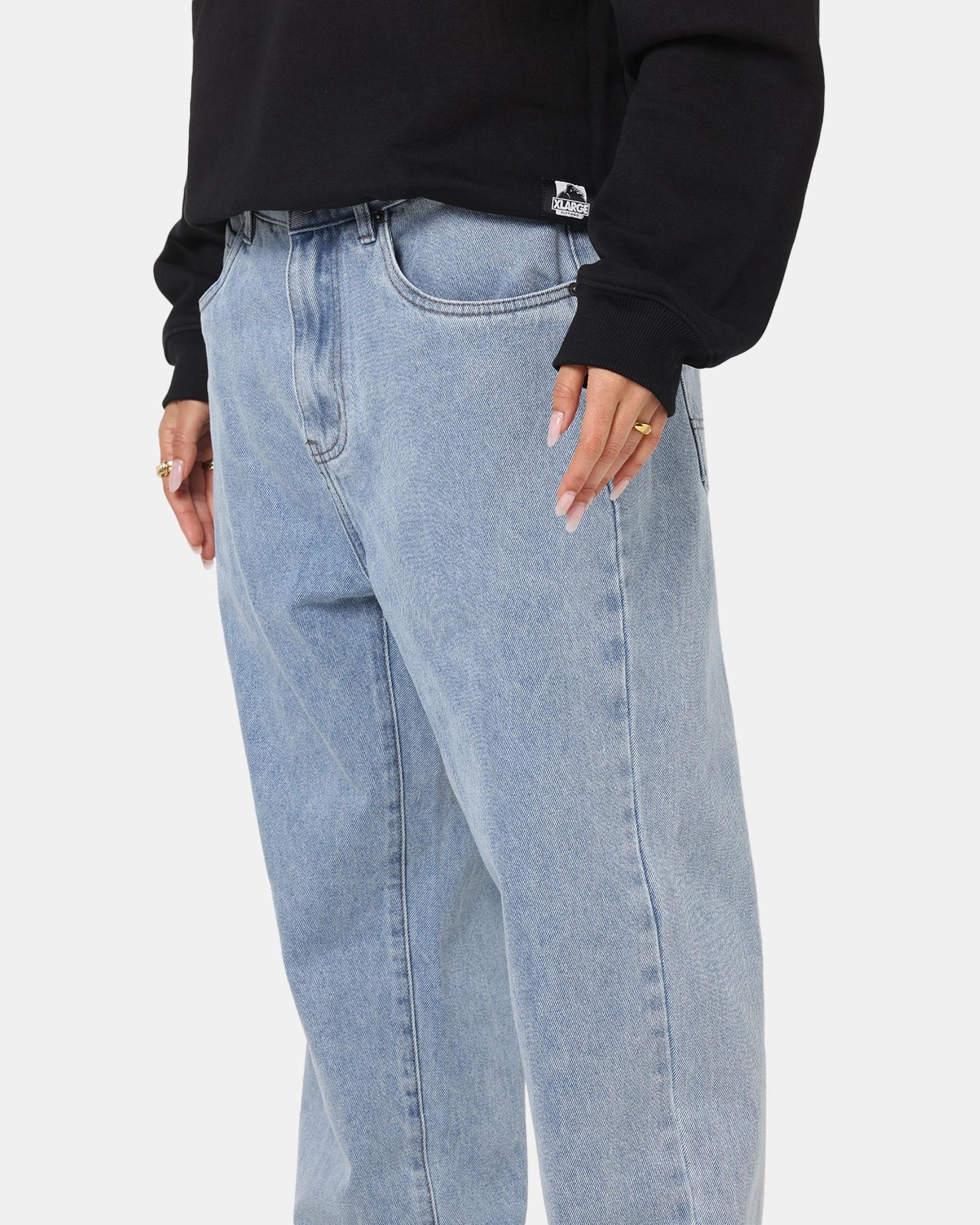 Evening Stroll Stretch Breathable S Double Denim Standard Jeans Super Light