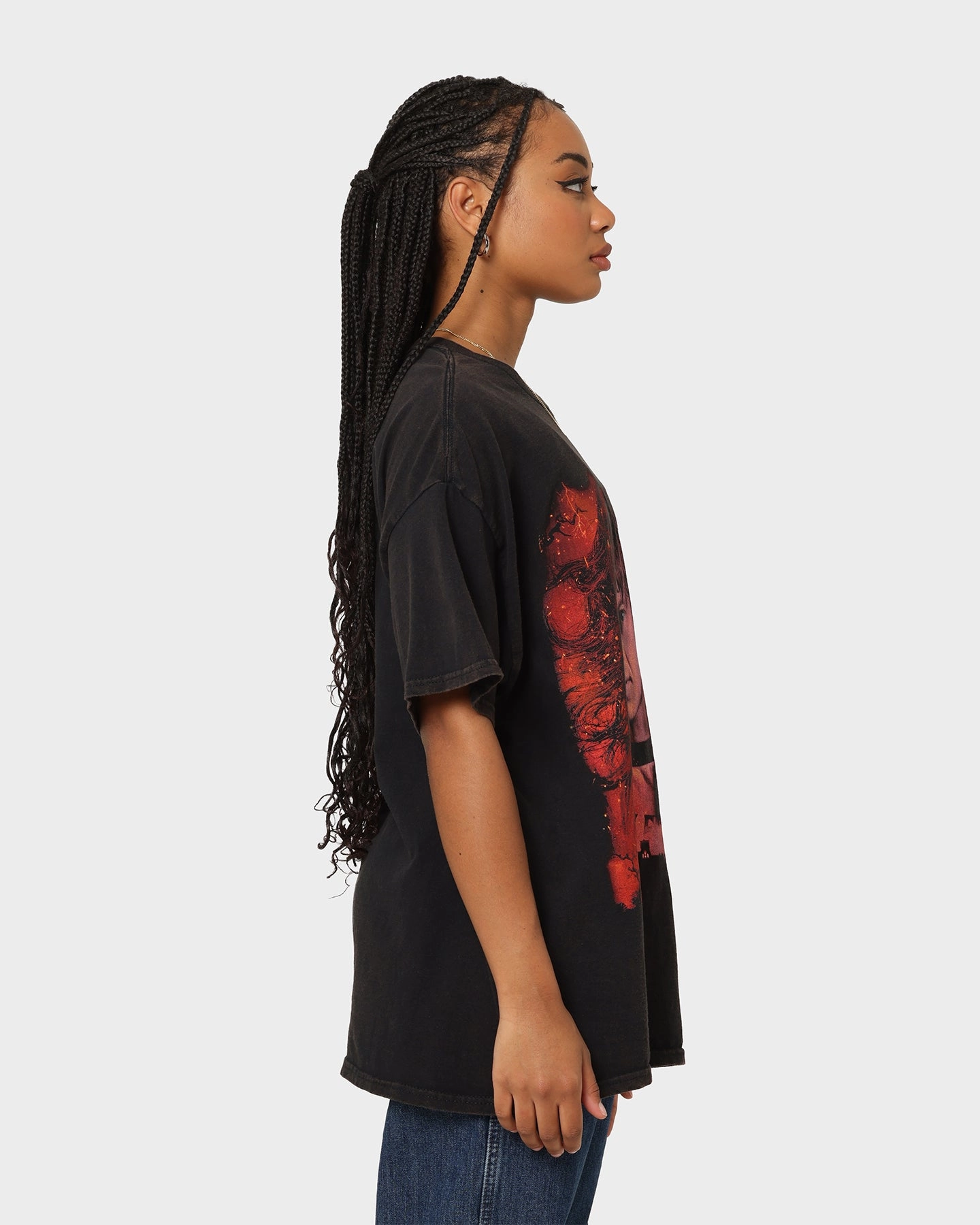 Goat Crew X Stranger Things Eddie Vintage T-Shirt Black Wash RecycledBlend
