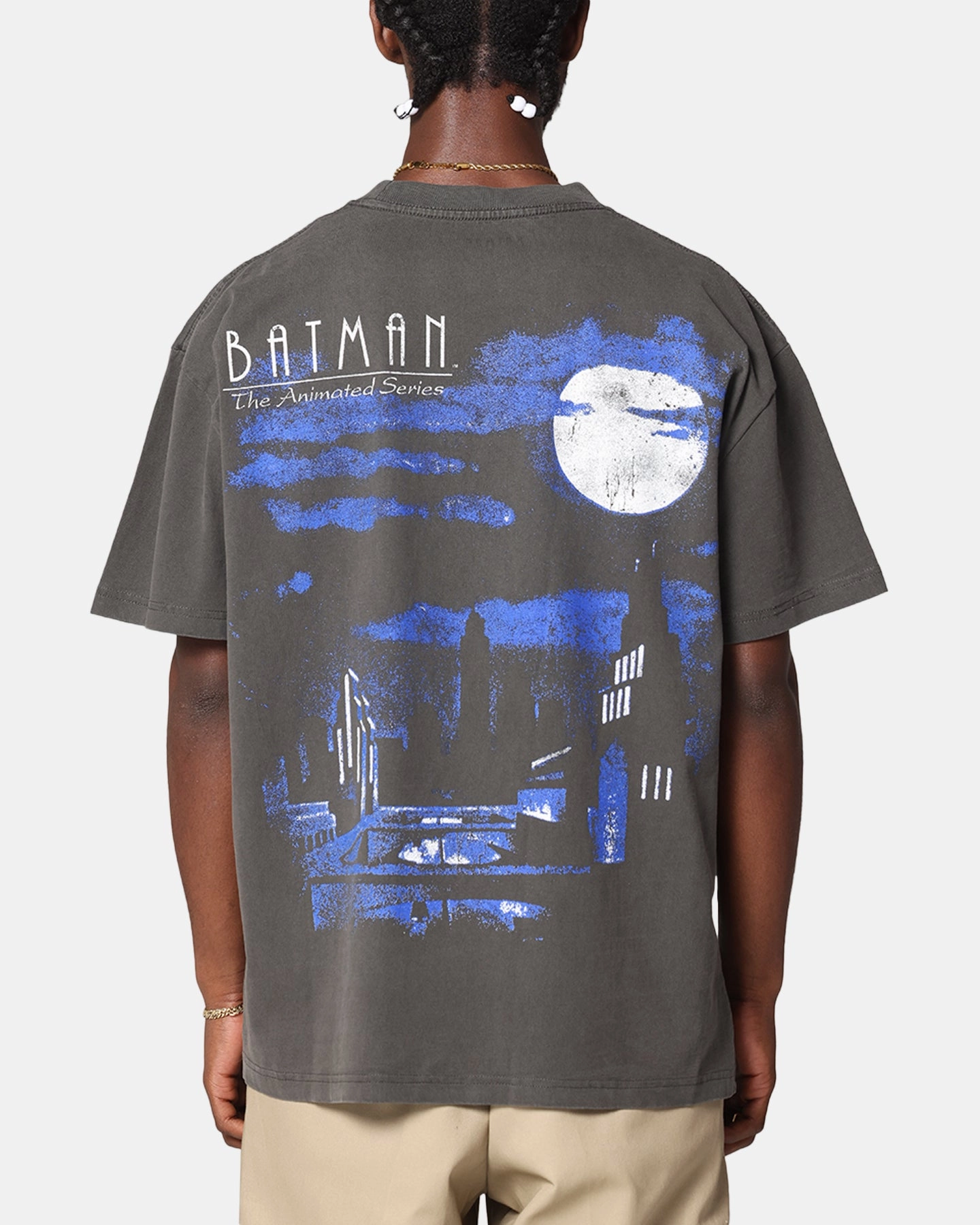 Soft Touch Fit American Thrift X DC Batman The Animated Series Heavy T-Shirt Black Wash