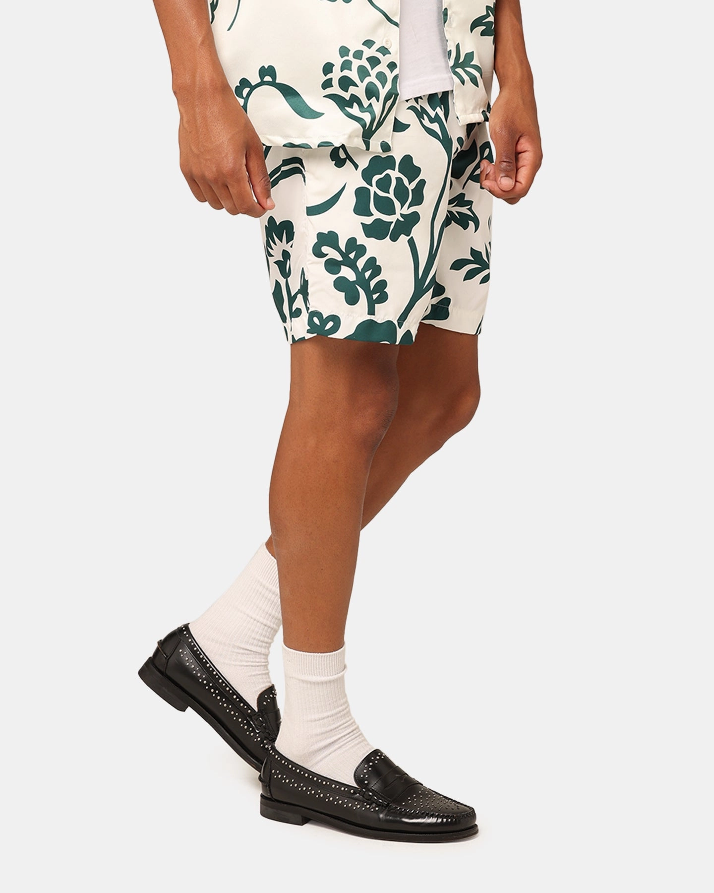 NonSlipGrip XXIII James Shorts Cream/Green