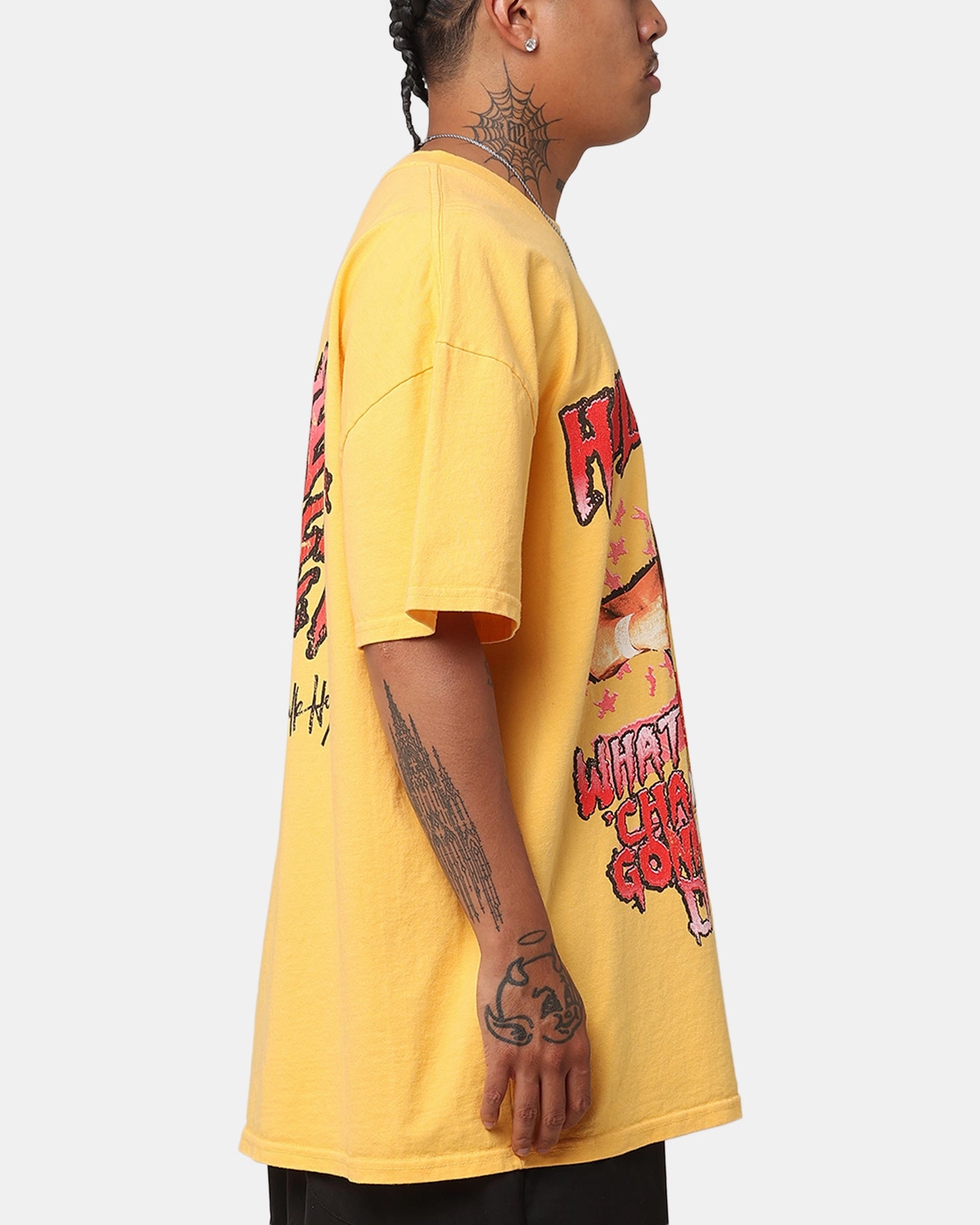 Breathable fabric Everyday Essential Culture Kings X WWE Hulk Hogan Hulk Heavyweight T-Shirt Yellow