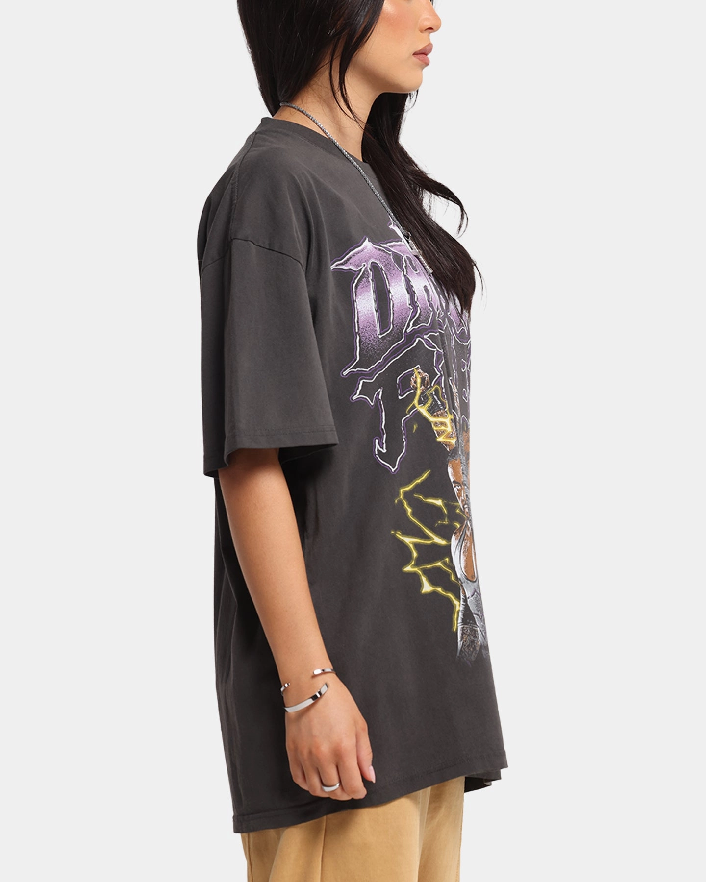 Minimalist Layer Street Casual Culture Kings X WWE Damian Priest Wrestlemania XLI Heavy T-Shirt Black Wash