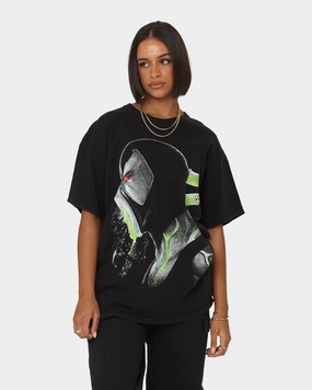 Moisture Management Technology Goat Crew X DC Batman Bane Metal Vintage T-Shirt Black Wash