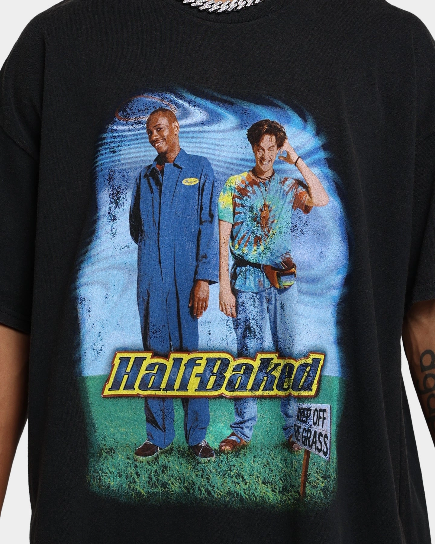Goat Crew Half Baked Vintage T-Shirt Black Wash Bold Look